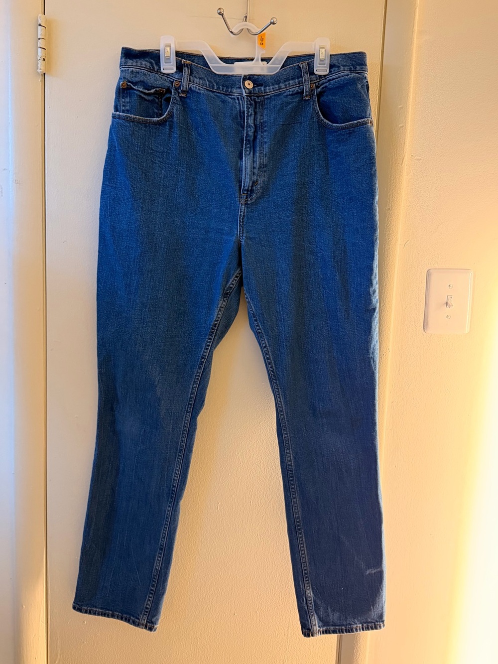 Abercrombie & Fitch Curve Love The Slim Straight Ultra High Rise Dark Blue Jeans